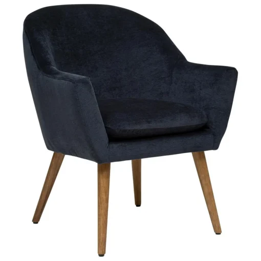 Fauteuil tissu bleu SINEL