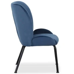 Fauteuil Velours Bleu