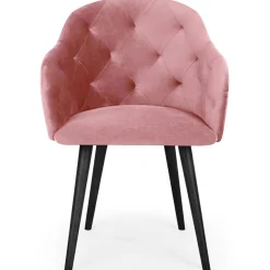 Fauteuil Velours Rose RIONE