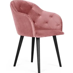 Fauteuil Velours Rose RIONE