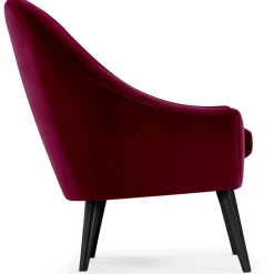 Fauteuil Velours Rouge KIRUNA
