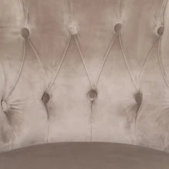 Fauteuil Velours Taupe