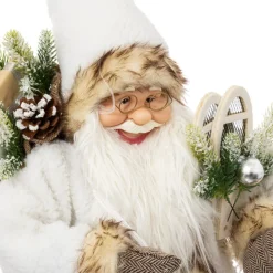 Figurine pere noel lumieux multicolore