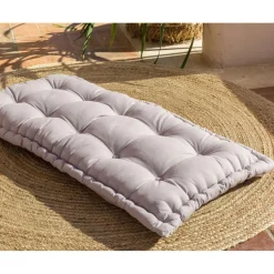 Futon BOUTONS - gris