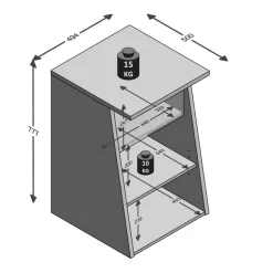 Gaming-table de desserte ZOCKER PRO 2 anthracite
