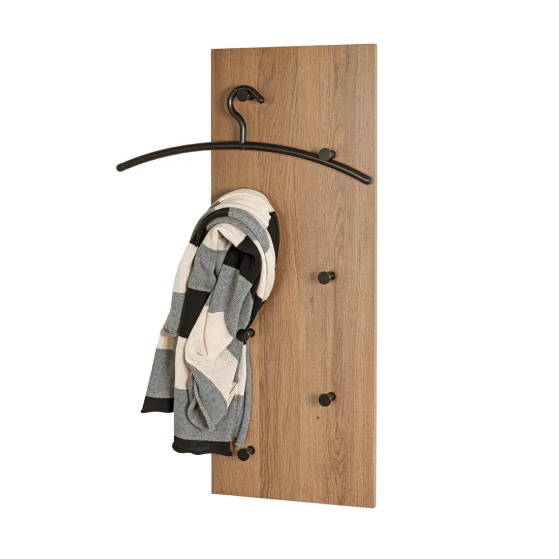 Garderobe murale 7 crochets métalliques