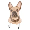 Garderobe murale 2 crochets Bouledogue