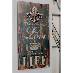 Garderobe murale 5 crochets Love Life