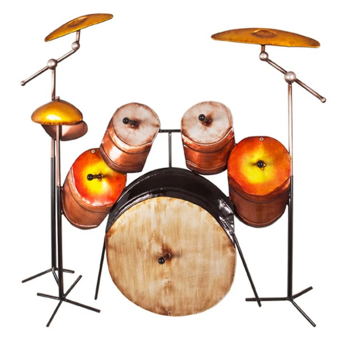 Garderobe murale Batterie marron 5 crochets