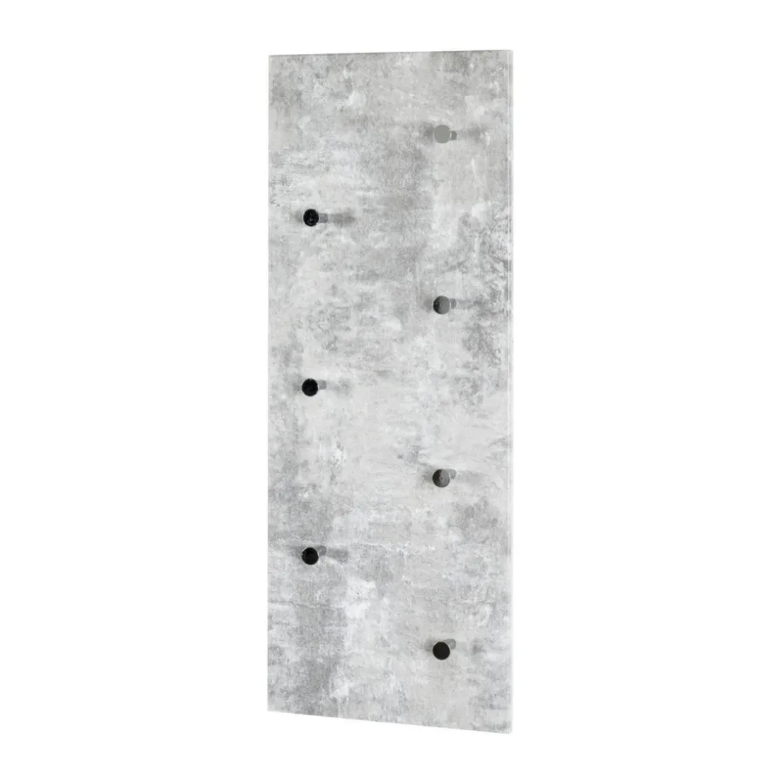 Garderobe murale décor beton modulable 7 crochets