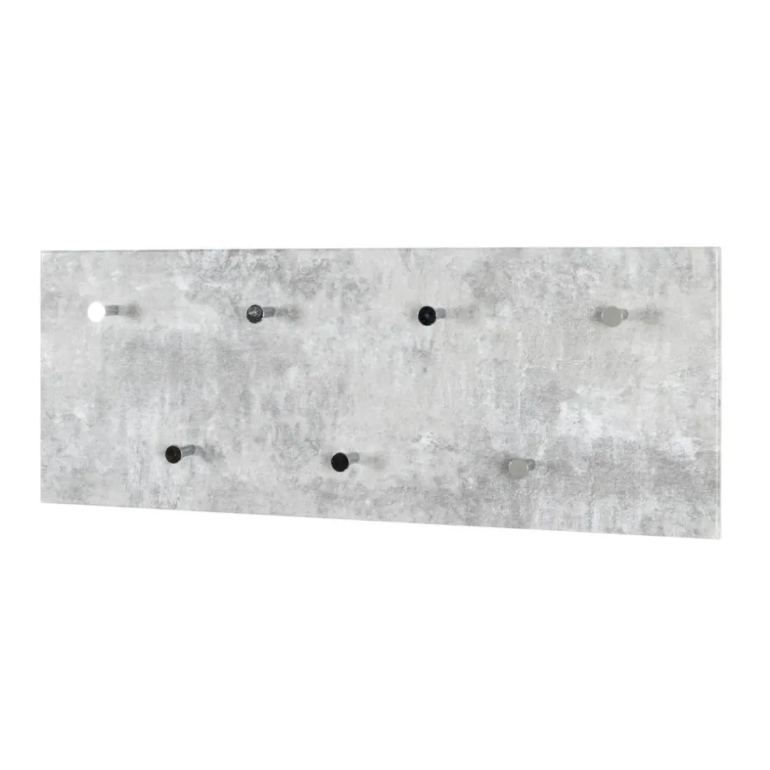 Garderobe murale décor beton modulable 7 crochets