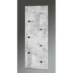 Garderobe murale décor beton modulable 7 crochets