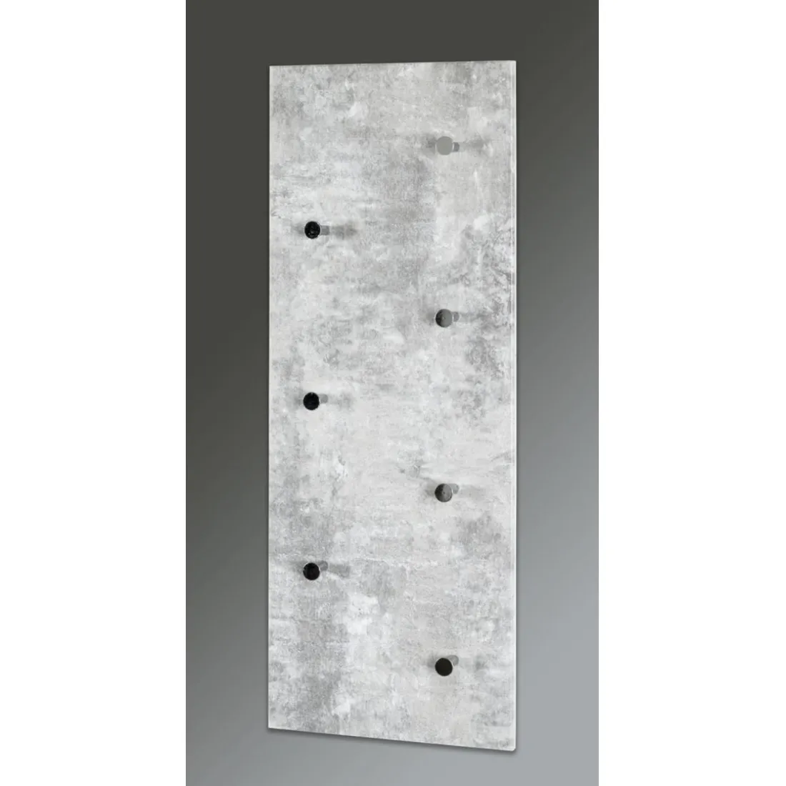 Garderobe murale décor beton modulable 7 crochets