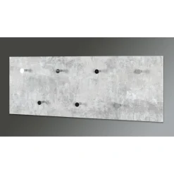 Garderobe murale décor beton modulable 7 crochets