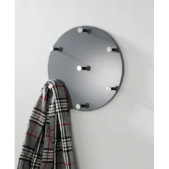 Garderobe murale design 7 crochets acier