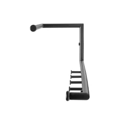 Garderobe murale en tube d'acier peint époxy noir 4 crochets de vestiaire en métal peint époxy noir