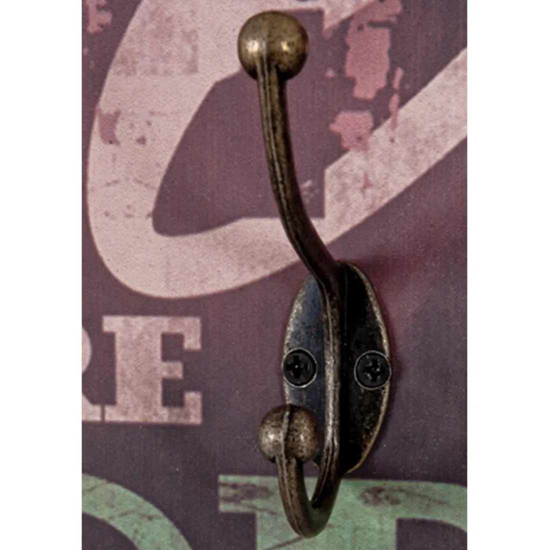 Garderobe murale Give violet 10 crochets