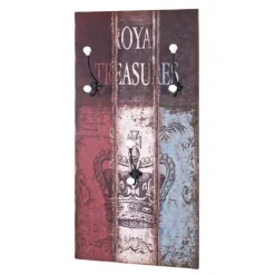 Garderobe murale Royal multicolore 4 crochets