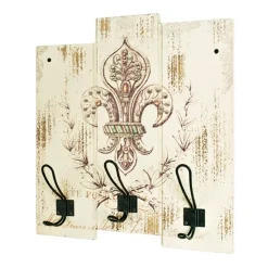 garderobe murale style vintage 3 crochets