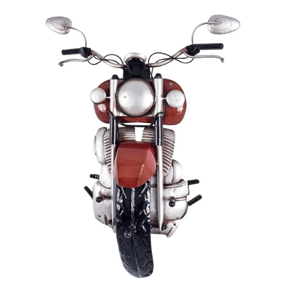 Garderobe murale vintage Moto rouge 3 crochets