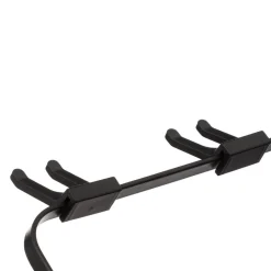 Égouttoir pliant 2 niveaux avec plateau en métal noir