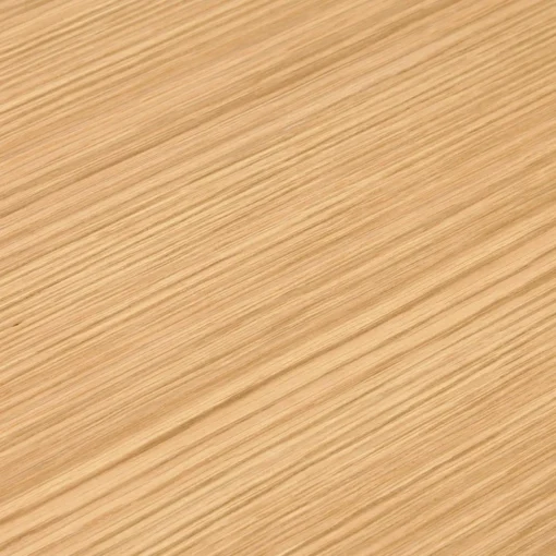 Grand bureau de direction en angle 'XLINE' en bois finition naturelle et structure blanche