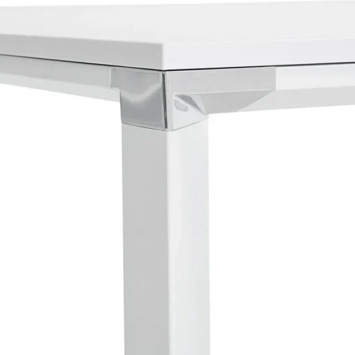 Grand bureau de direction droit 'XLINE' en bois blanc
