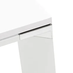 Grand bureau de direction en angle 'XLINE' en bois blanc