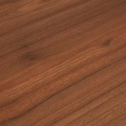 Grand bureau droit 'CRYPTO' en bois finition Noyer