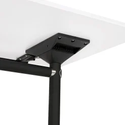 Grand bureau pliable 'FLEXO' blanc sur roulettes