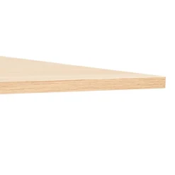 Grand bureau pliable 'FLEXO' sur roulettes en bois finition naturelle