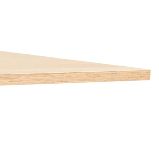 Grand bureau pliable 'FLEXO' sur roulettes en bois finition naturelle