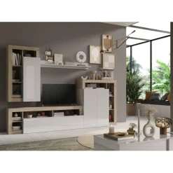 Grand composition mural en blanc