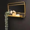 Grand miroir métal bronze COZY