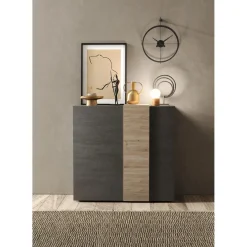 Highboard 2 portes en panneaux de particules