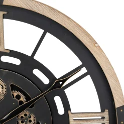 Horloge mécanique bois