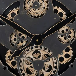 Horloge mécanique bois