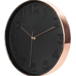 Horloge Ronde Noire Et Cuivre D30 SANDUHR