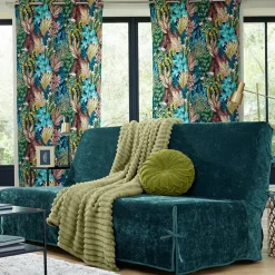 Housse de canapé clic-clac VELOURS cèdre