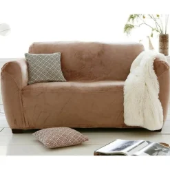 Housse de canapé extensibles intégrales - Beige