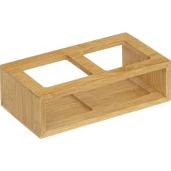 Huile / vinaigre en verre et bambou