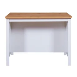 Ilot de cuisine JULINA blanc / Chêne Artisan