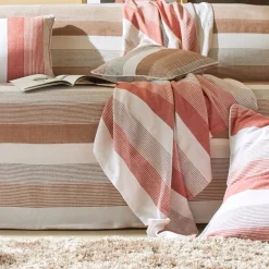 Jeté de canapé TREPORT - terracotta