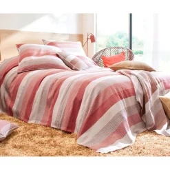 Jeté de canapé TREPORT - terracotta