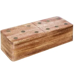 Jeu domino en manguier 16x6,5x5cm