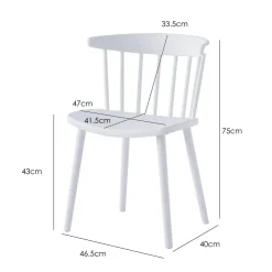 La chaise EXCHANGE design scandinave Blanc