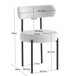 La chaise LARS avec son design scandinave beige