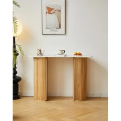 La console PIREUS design scandinave et sa structure en bois massif