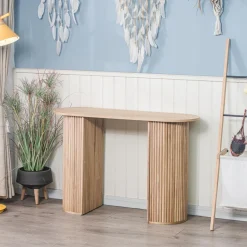 La console PIREUS son design scandinave et sa structure en bois massif