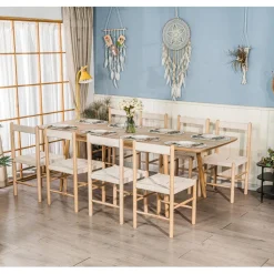 La table à manger CORTE design intempore style scandinave élégant 6 à 8 personnes rallonges extensibles